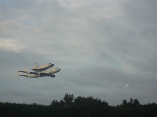 Endeavour Flies Out of KSC