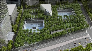 Artist's Concept of the 9/11 Memorial Site